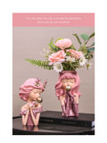 Flower Light Luxury TV Cabinet Home Accessories Dressing Table Bouquet Girl Ornaments